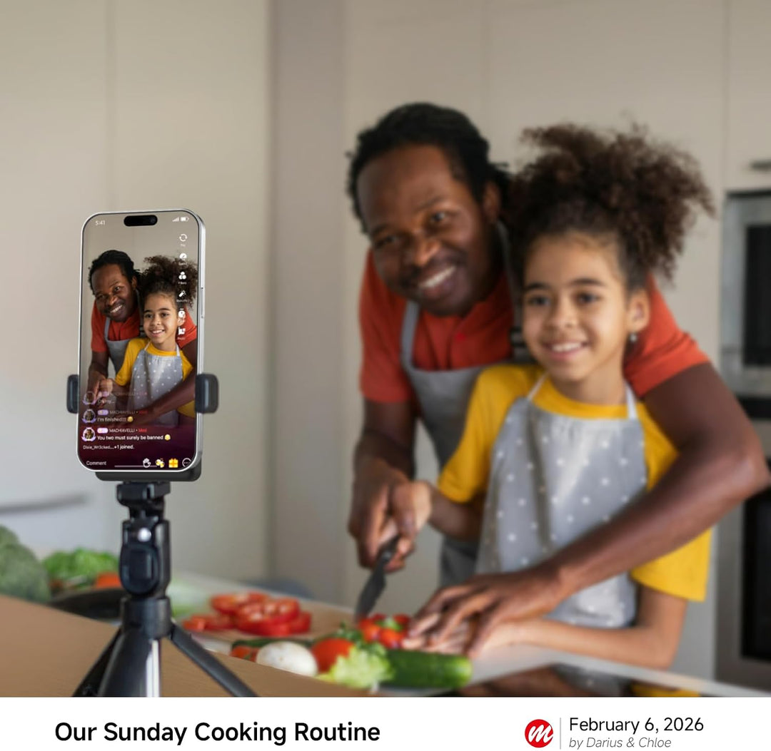 Moman Selfie Monitor Handy 3,97 Zoll Kabellos für Rückkamera | Kompatibel mit iPhone 7-17 &amp; Android,