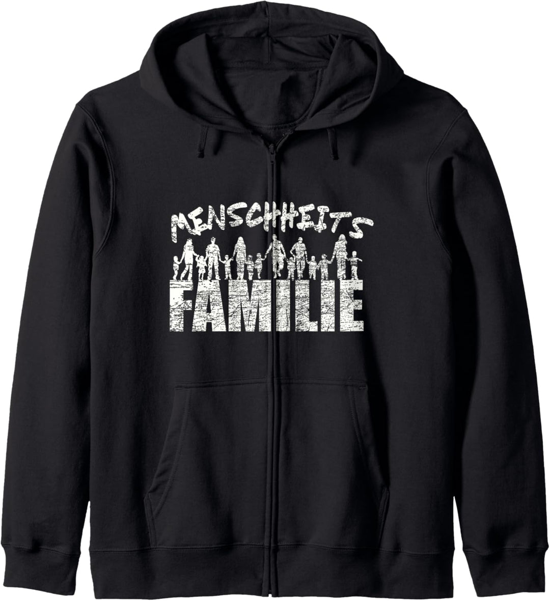Menschheitsfamilie Friedensbewegung Peace Kapuzenjacke