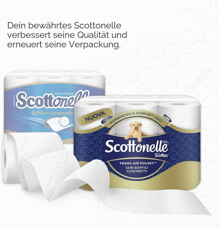 Scottonelle, Toilettenpapier, weich und geprägt 48 Unità Weiss 9 g (1er Pack), Weiss 9 g (1er Pack)