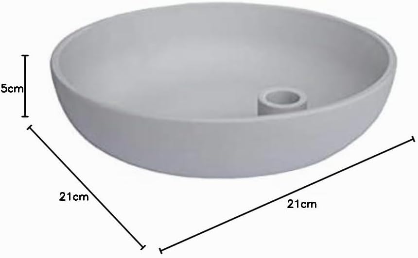 Storefactory Lidatorp L Kerzenhalter, hellgrau, Keramik, HxB 21 x 5 cm, handgearbeitet