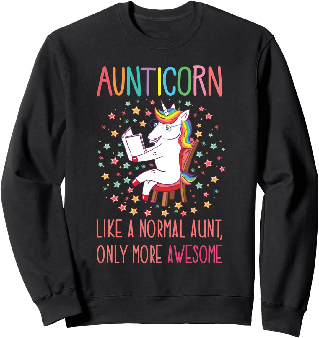 Auntiecorn Unicorn Aunts Gifts for Auntie, Women and Ladies Sweatshirt