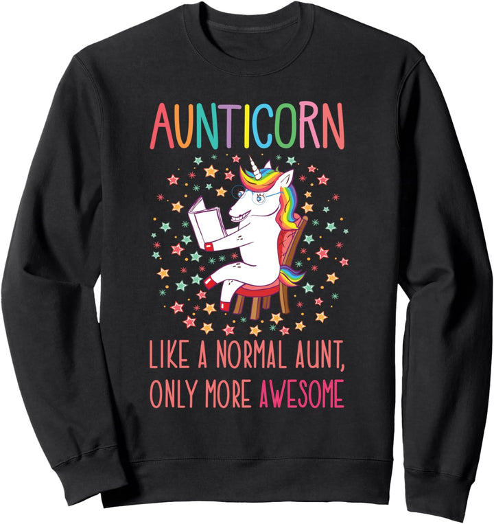 Auntiecorn Unicorn Aunts Gifts for Auntie, Women and Ladies Sweatshirt