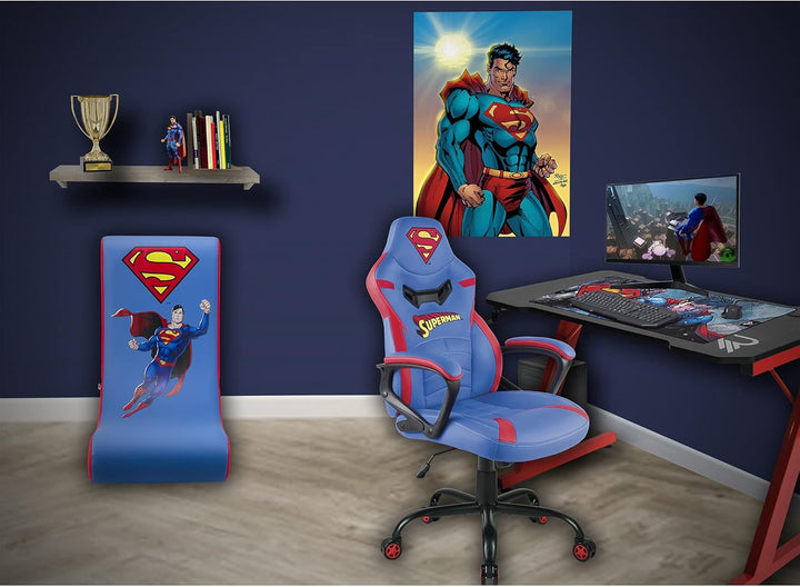 Subsonic Superman - Rock'n'seat junior gamer chair- Kinder/Jugendliche Gaming-Stuhl offizielle Lizen