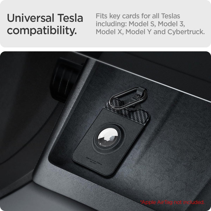 Spigen Air Fit Schlüssel Karten Halter für Tesla Model Y (~2026 Juniper) Model 3 (~Highland 2026) S