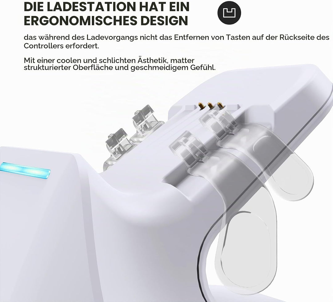 Ladestation für Xbox Elite Series 2 Controller, Magnetische Ladegerät Dock Zubehör für Xbox Elite Se