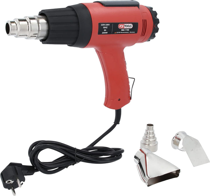 KS Tools 960.1190 Heissluft-Gerät Satz inkl. 4 Aufsätze