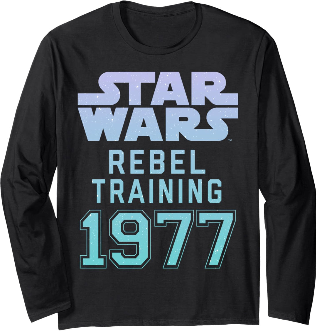 Star Wars Rebel Training 1997 Blue Fade Langarmshirt