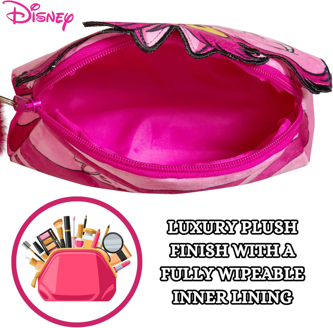 Grinsekatzen-Make-up-Tasche für Damen, Disney Kosmetiktasche, Kosmetiktasche, Federmäppchen, rose, E