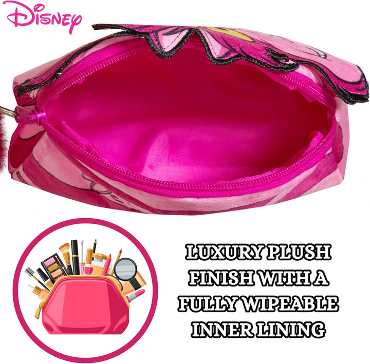 Grinsekatzen-Make-up-Tasche für Damen, Disney Kosmetiktasche, Kosmetiktasche, Federmäppchen, rose, E