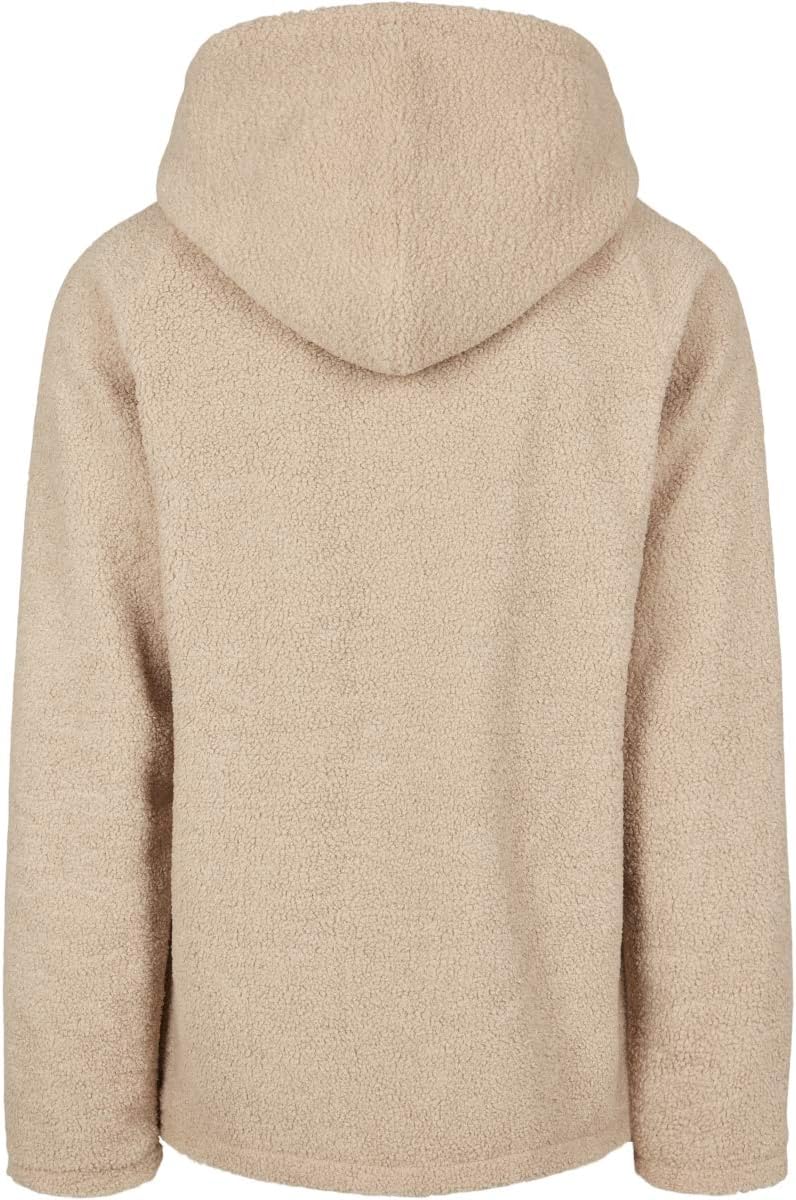 Urban Classics Herren Hooded Sherpa Zip Jacket, Beige (Darksand 00806)