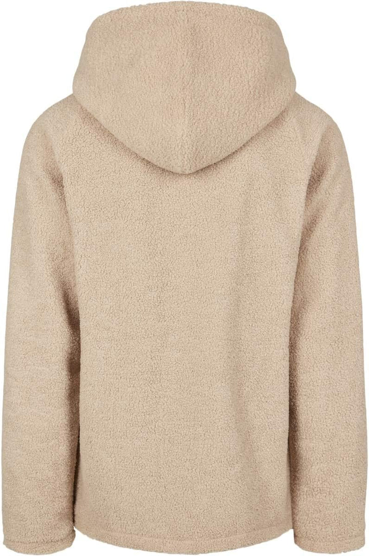 Urban Classics Herren Hooded Sherpa Zip Jacket, Beige (Darksand 00806)