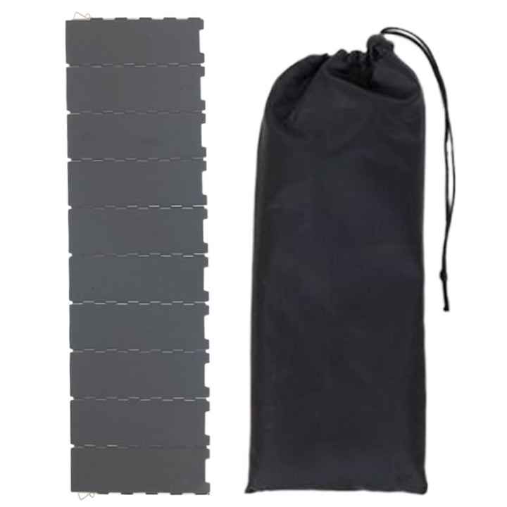 Camping Windschutz - Faltbarer 10-Panel Metall Ofen Wind Blocker - Leichtes Grillzubehör mit Aufbewa