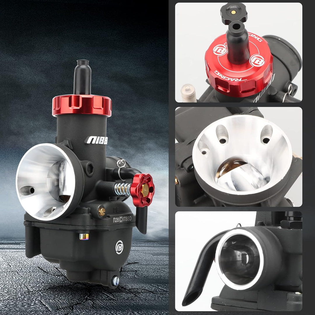 NIBBI Ersatz Hochleistungs-PE28mm Vergaser mit Carb Jets PE-28MM, PE-28MM