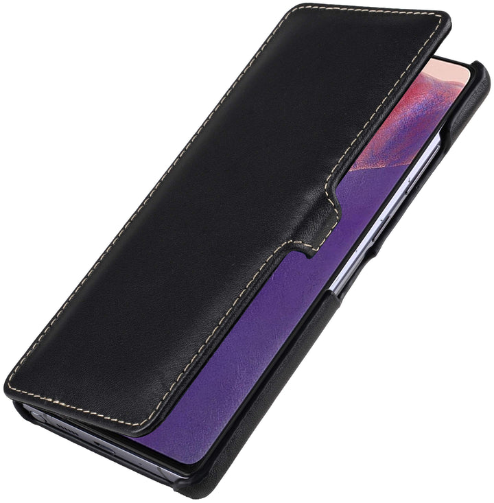 STILGUT Book Case kompatibel mit Samsung Galaxy Note 20 Hülle aus Leder mit Clip-Verschluss, Lederhü