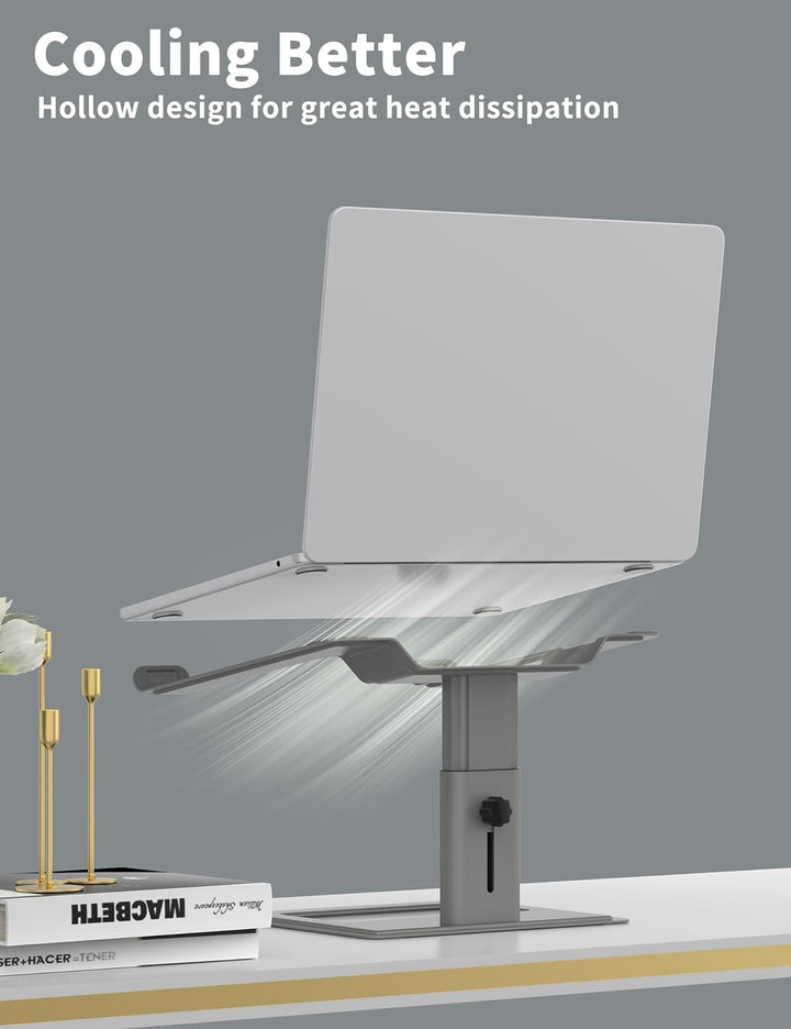 SOUNDANCE Laptop-Ständer für Schreibtisch, verstellbar, ergonomischer Laptop-Ständer für den Schreib