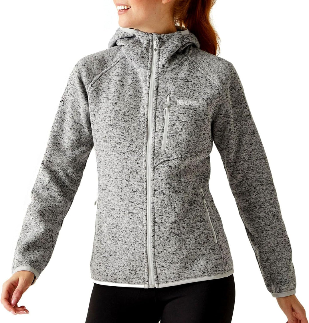 Regatta Newhill Damen Fleece Hooded Fleece 36 Grau, 36 Grau