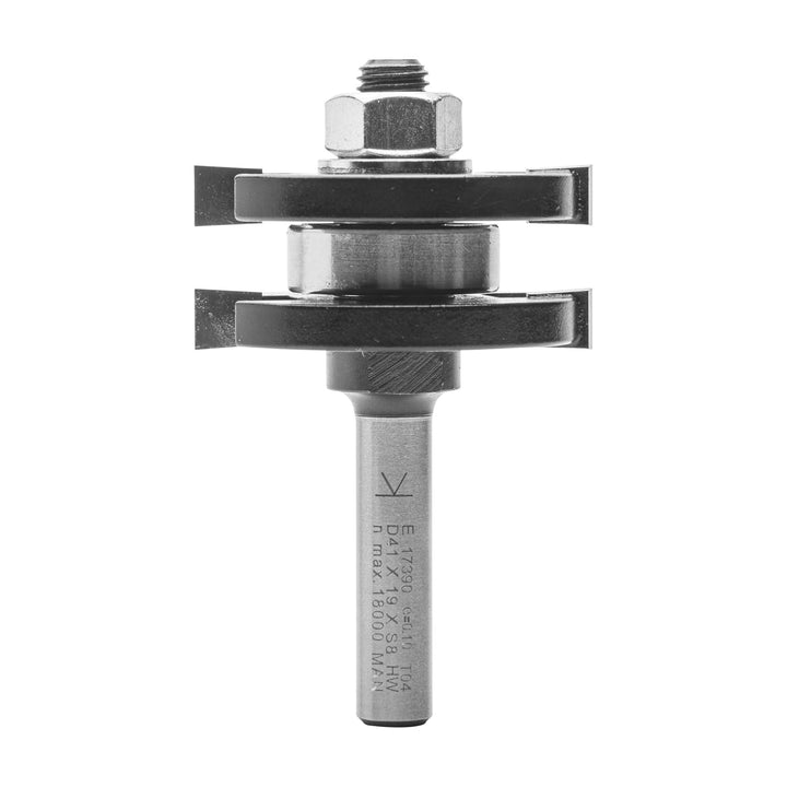 ENT 17390 Nut- und Federgarnitur HW, Schaft (S) 8 mm, Durchmesser (D) 41 mm, NL 6,35 mm, T 9,5 mm, S