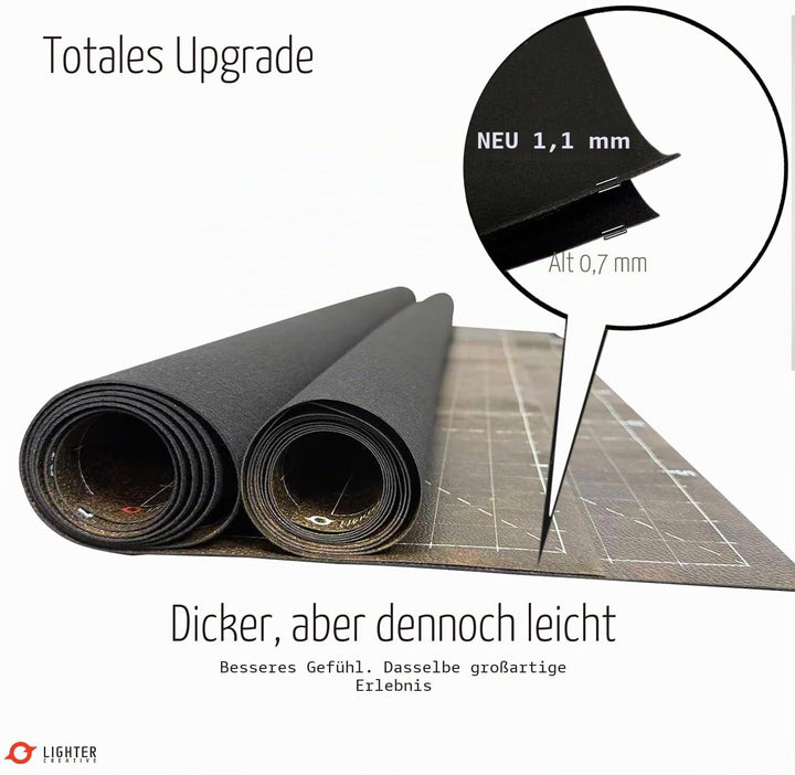 Spielmatte 44 x 60 Matte für WHAoS, 112 x 152 cm, aus Kunstleder, 1,1 mm Dick - Blighted Gloommoor