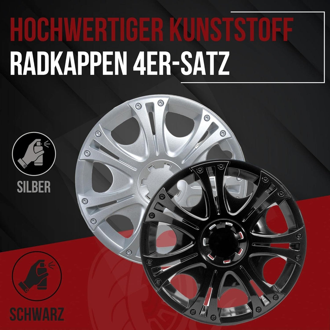 Albrecht Radzierblenden Aruba 38,10 cm (15 Zoll) 15 Zoll silber, 15 Zoll silber