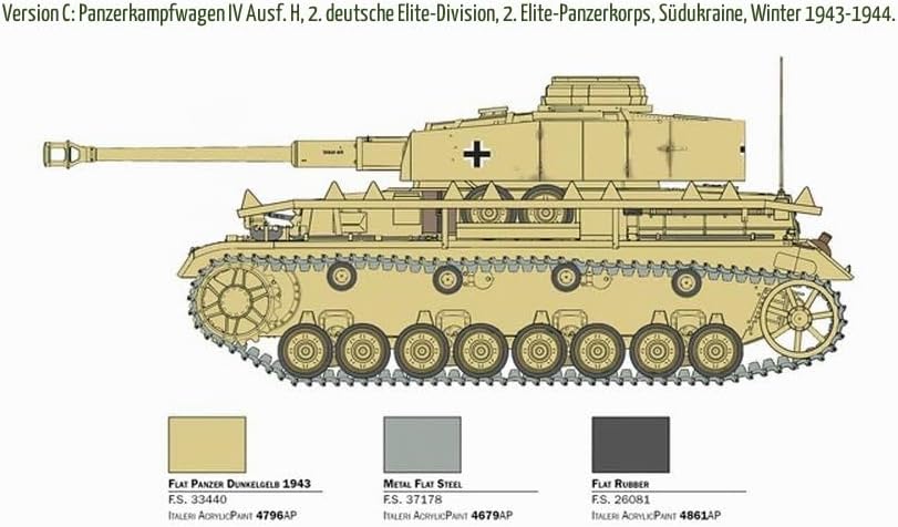 Italeri 6578S 1:35 Dt. Pz.Kpfw. IV KwK 40L/48 - Standmodellbau, Basteln, Hobby, Kleben, Plastikbausa