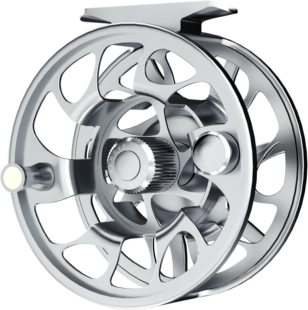 Ashconfish Fliegenfischrolle CNC-gefräste Aluminiumlegierung Fliegenrolle mit 2 + 1BB Korrosionsschu