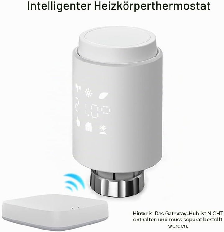 Smartes Heizkörperthermostat, Programmierbarer Heizungsthermostat, Thermostat Heizung Digital,Hausha