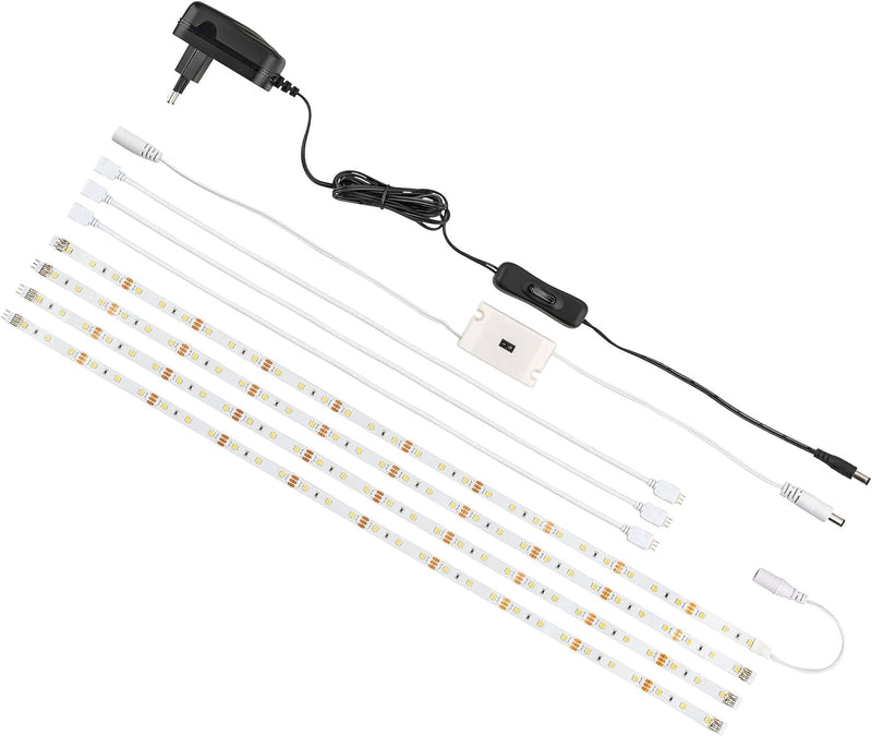 SEBSON LED Unterbauleuchte 2m - berührungslos dimmbar - Sensor und Schalter - LED Strip Schrankleuch