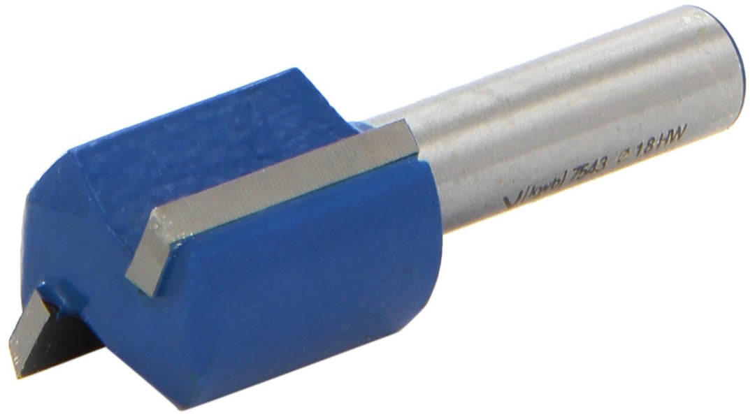 kwb HSS Nutfräser Ø 18 mm, hartmetallbestückt mit präzisem Spannschaft und optimierter Schneidengeom