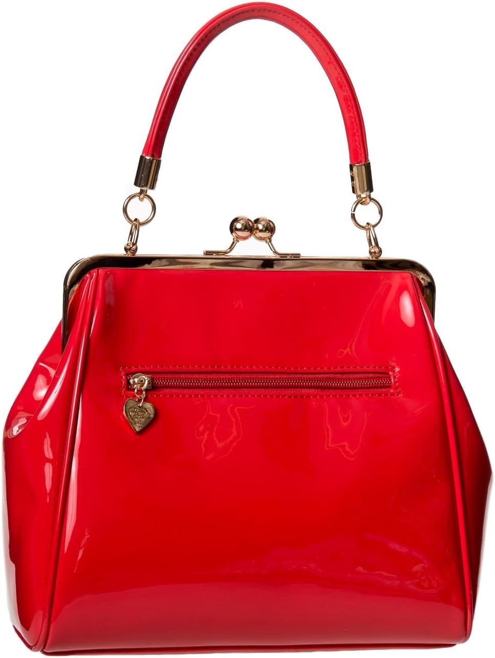 Banned Apparel American Vintage 50s Rockabilly glänzend handtasche - Rot