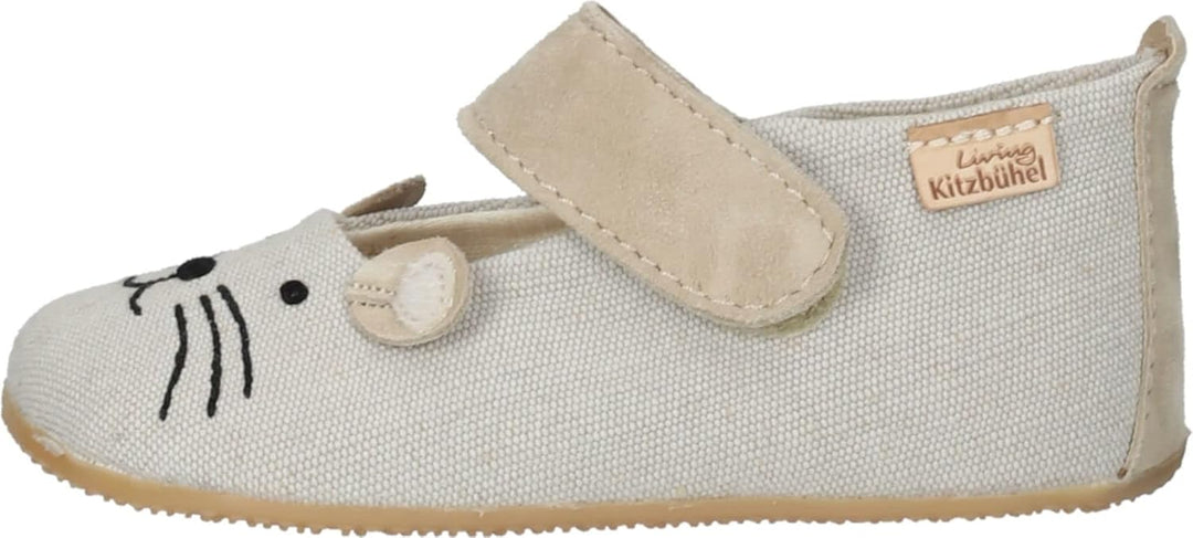 Living Kitzbühel Mädchen Babyballerina Maus Hausschuh, Sandstorm