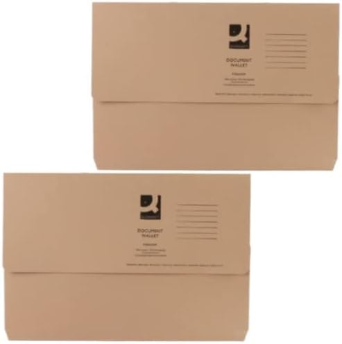 Q-Connect KF26090 Dokumentenmappe recyceltes Kraft-Papier