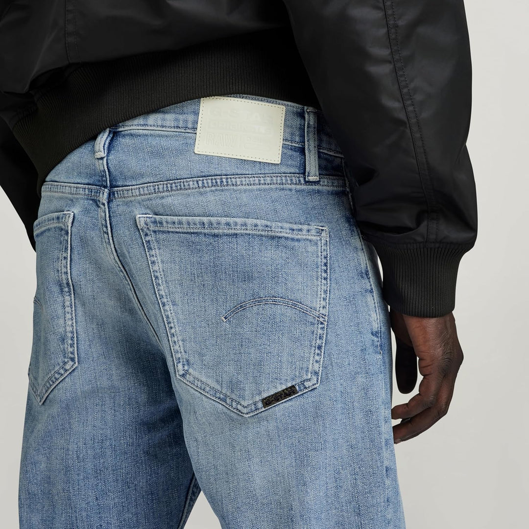 G-Star Raw Herren Jeans Mosa Straight Jeans 26W / 30L Blau (Sun Faded Amparo Blue D23692-d498-g344),