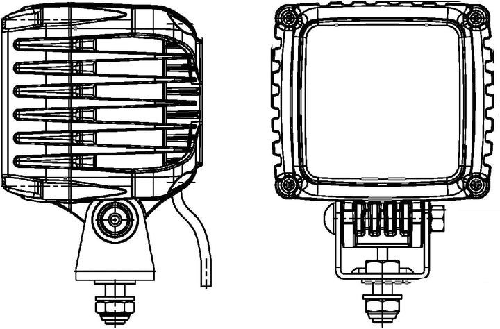 HELLA - LED-Arbeitsscheinwerfer - Power Beam 3000 - 12/24V - 1GA 996 192-021 für flexiblen Anbau Nah