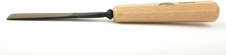 STUBAI Stemmeisen Stechbeitel Serie 52 - Form 1 | Gerades Balleisen 55 mm, mit Holzgriff, für glatte