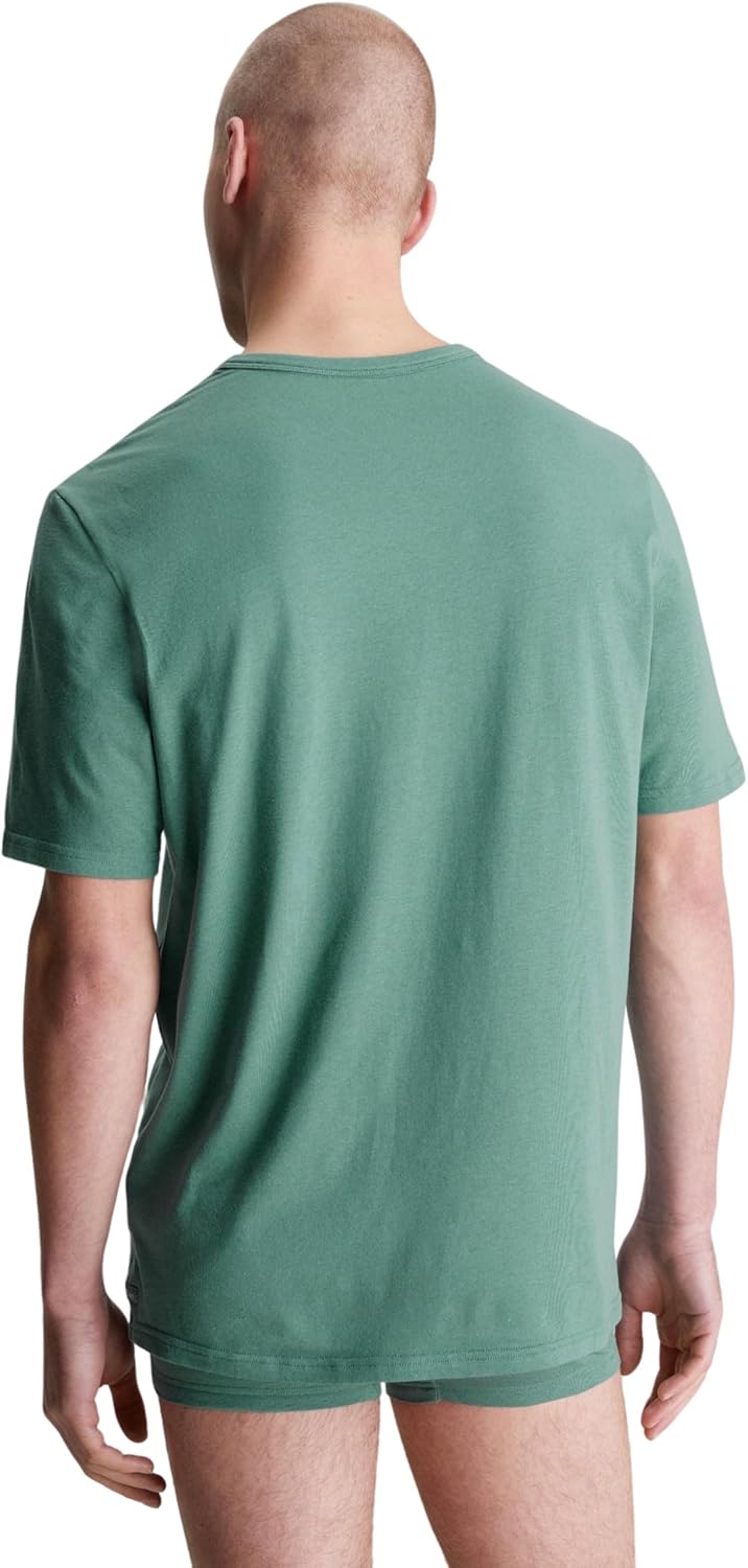 Calvin Klein Herren S/S Crew Neck Kurzarm Rundhals T-Shirts M Grün (Sagebush Green), M Grün (Sa