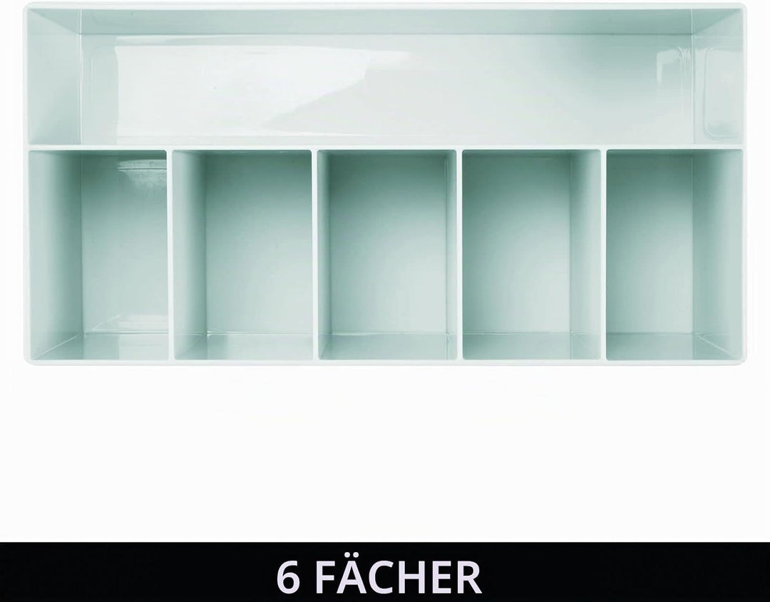 mDesign Schminkaufbewahrung für Wasch- oder Schminktische – Aufbewahrungsbox aus BPA-freiem Kunststo