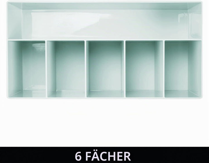 mDesign Schminkaufbewahrung für Wasch- oder Schminktische – Aufbewahrungsbox aus BPA-freiem Kunststo
