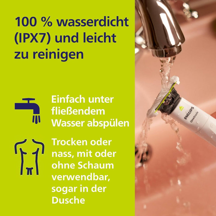 Philips OneBlade Intimate, elektrischer Intimrasierer und Intimtrimmer für Männer und Frauen, mit ex