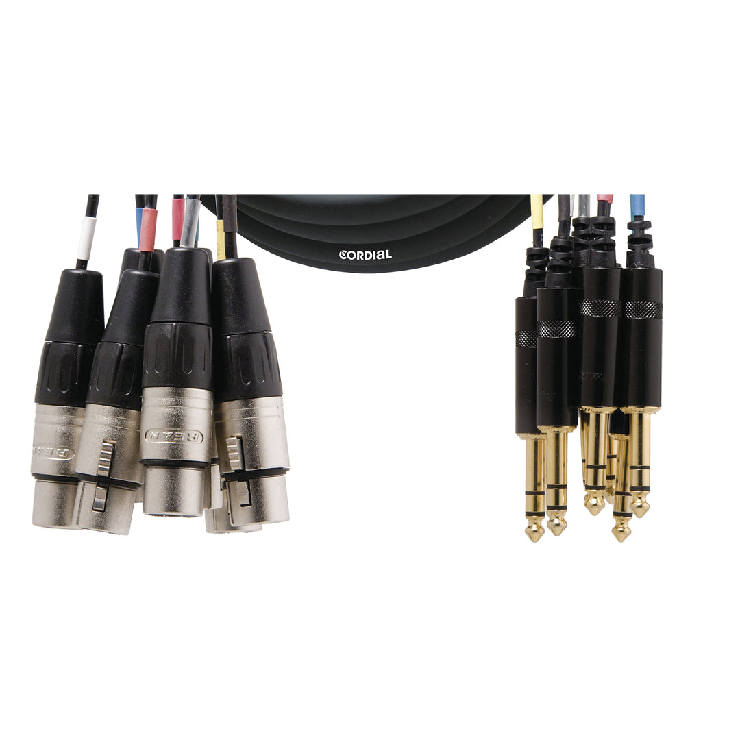 CORDIAL Kabel Mehrpaarig 8 XLR female/8 jack stereo 3 m Kabel AUDIO Mehrpaarig