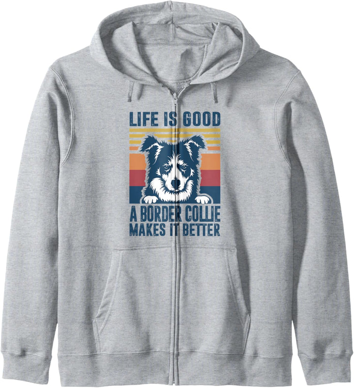 Border Collie Gifts For Women Men Dog Mom Dad Border Collie Kapuzenjacke