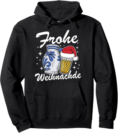 Frohe Weihnachde Bembel Apfelwein Weihnachten Ebbelwoi Pullover Hoodie