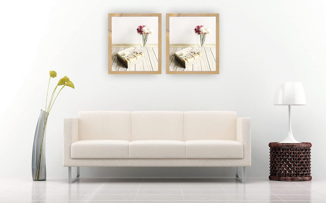 Monzetta Deluxe Bilderrahmen Posterrahmen 35x94 cm Fichte Antik Dekor cm Schritt Formatwahl 94x35 cm