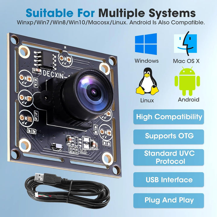 OV9732 Kameramodul 3er Set, USB Kamera, Kompatibel mit Autodarts Kamera System, 1280x720 30FPS HD, 1