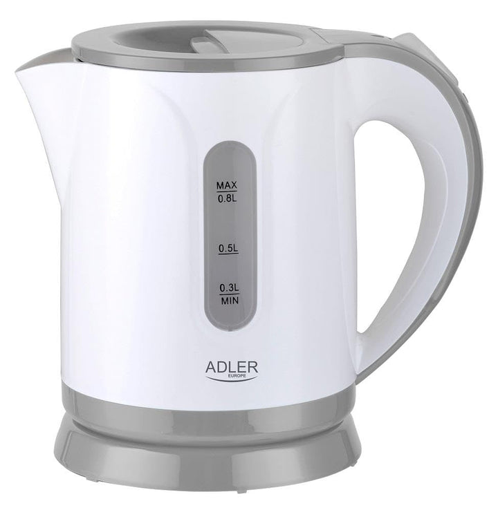 ADLER-Kunststoffkessel 1,0 l, Kontrollleuchte, Trockengehschutz, weiss 1 Liter Weiss, 1 Liter Weiss