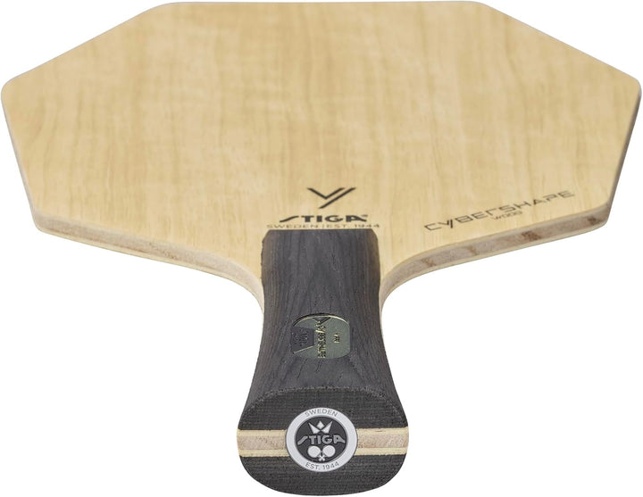 Stiga Cybershape Wood Tischtennis Holz – Tischtennisholz aus Holz mit exklusiver Cybershape-Form Kon