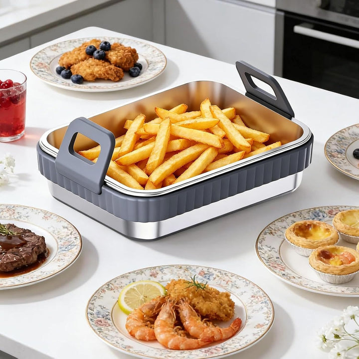 Heissluftfritteusen-Backform Antihaftbeschichtet, Hitzebeständig Mit | Küchen-Grillrost Backbleche F