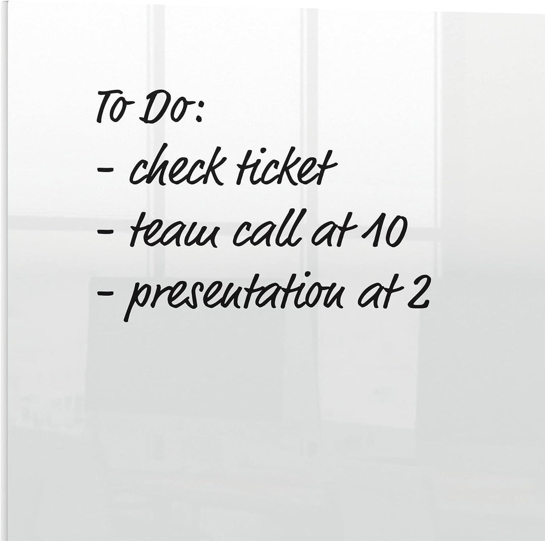 Nobo Mini-Whiteboard für Tisch- oder Wandmontage, Tragbar, Trocken Abwischbares Acrylglas, Rahmenlos