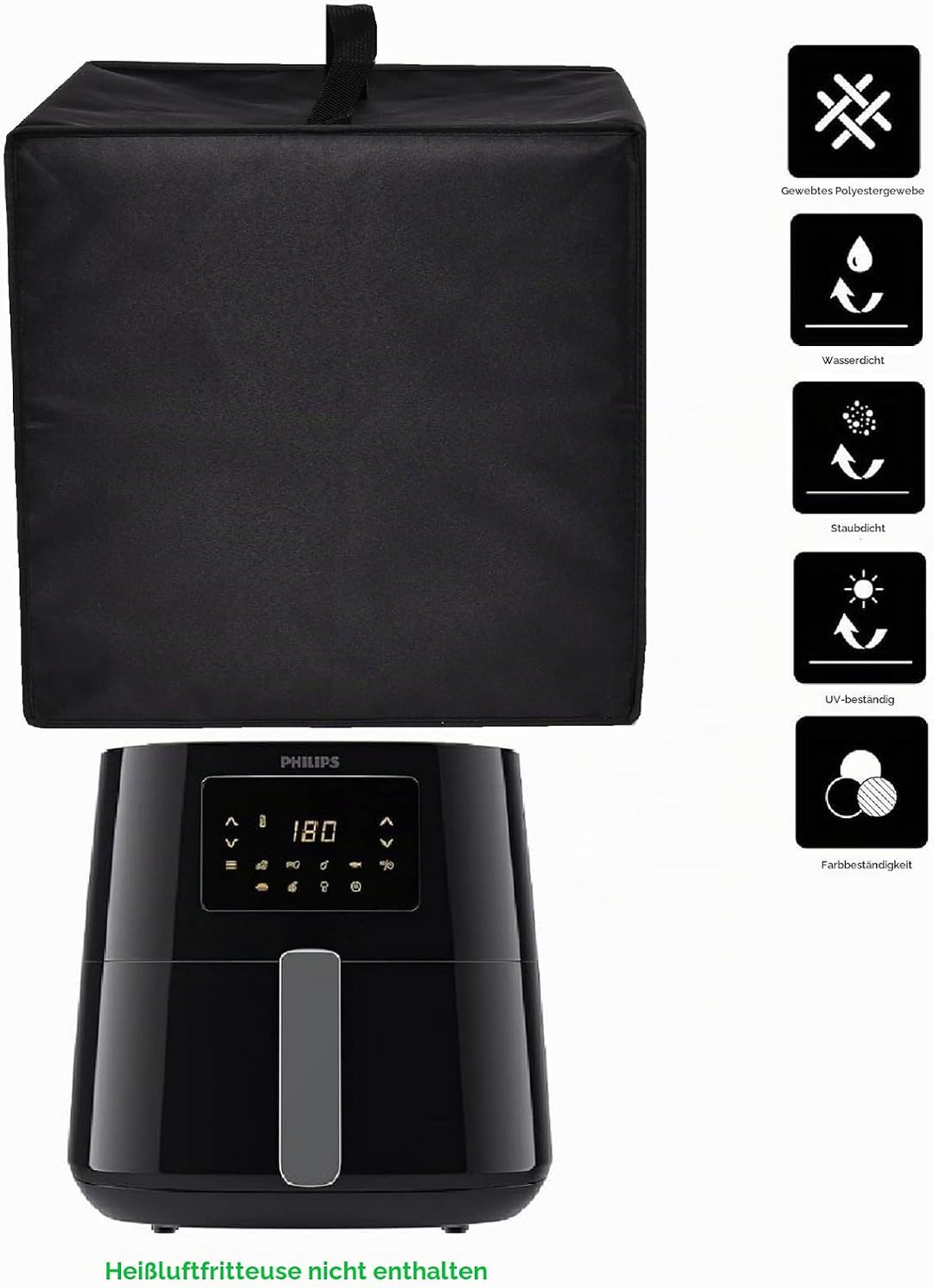 hitzebeständige, wasser- und staubdichte Abdeckung für Philips Essential Airfryer XL - 6.2 L(HD9270/