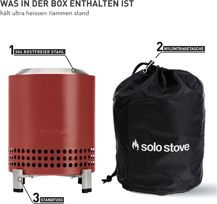 Solo Stove Mesa XL Tischfeuer Outdoor | Raucharmer Mini Tischkamin, Deko für Garten, Terrasse und Ba