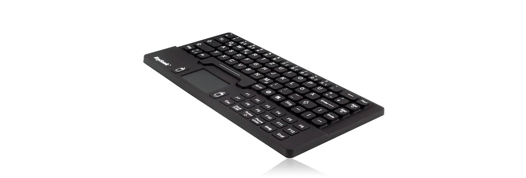 KeySonic KSK-5031IN (DE) Wasser-/Staubdichte Mini-Tastatur (USB-kabelgebunden) aus Silikon mit Touch
